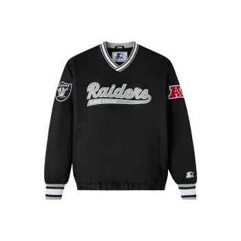 NFL X NFL Las Vegas Raiders Starter Trainer Pullover Jacket