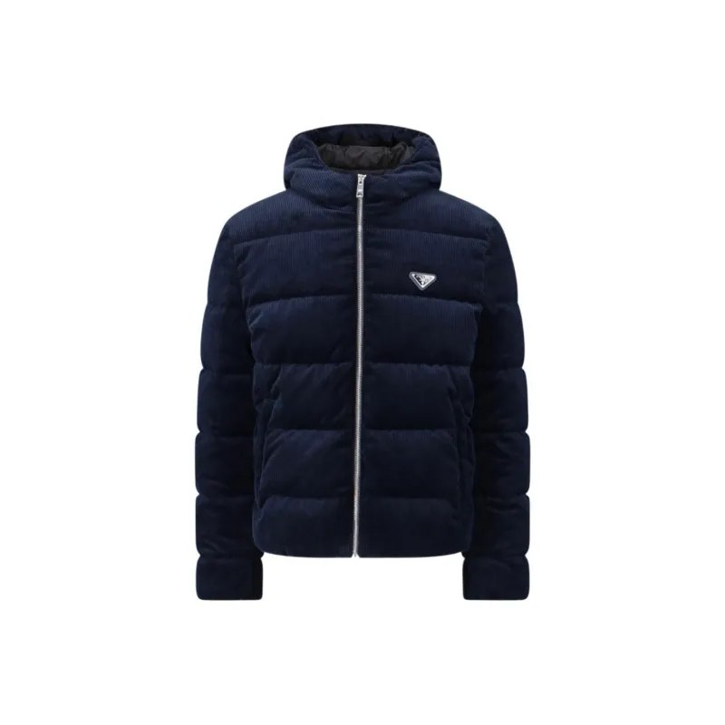 PRADA FW23 Down Jacket Men's Navy-0