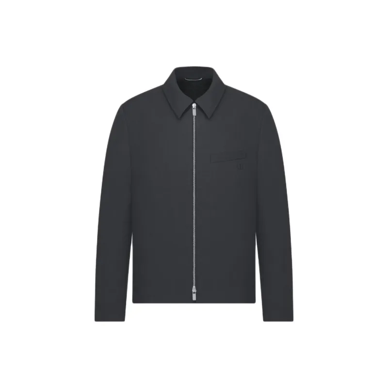 DIOR Logo Detailed Zip Up Jacket-0