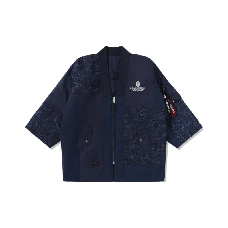 Bape X Alpha Industries Reversible Kimono Jacket-2