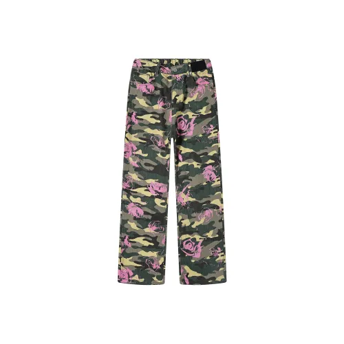 VDNZ Jeans Unisex Green Camouflage