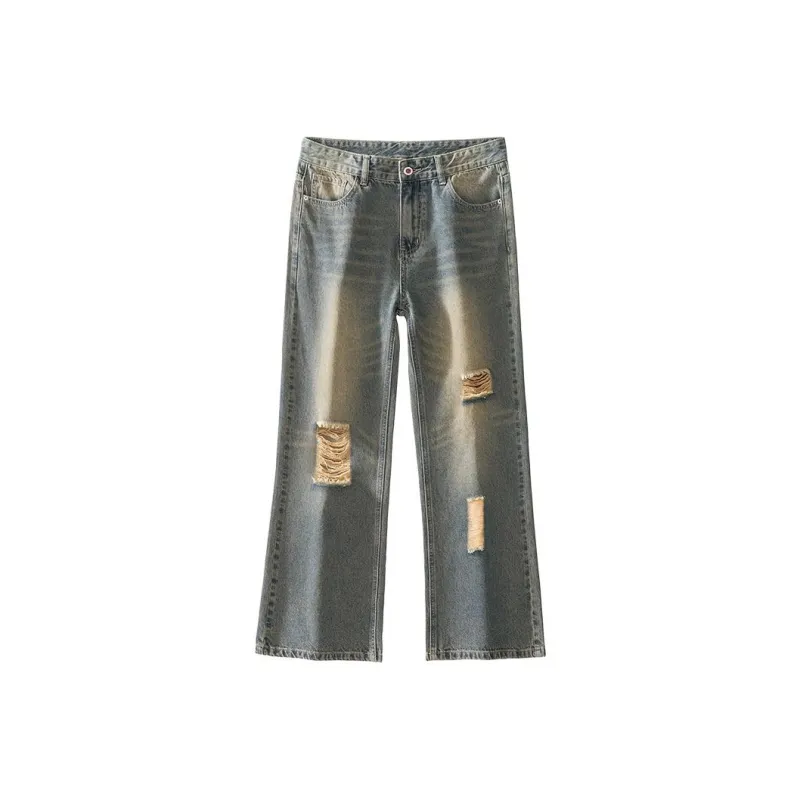 YooMore Jeans Unisex Yellow Mud-0