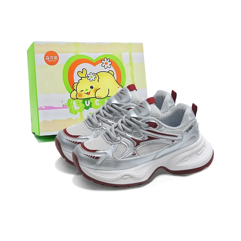 Budding Bear Height Increasing Abrasion Resistant Lightweight Breathable Slip Resistant Low Top Chunky Sneakers Women's-16