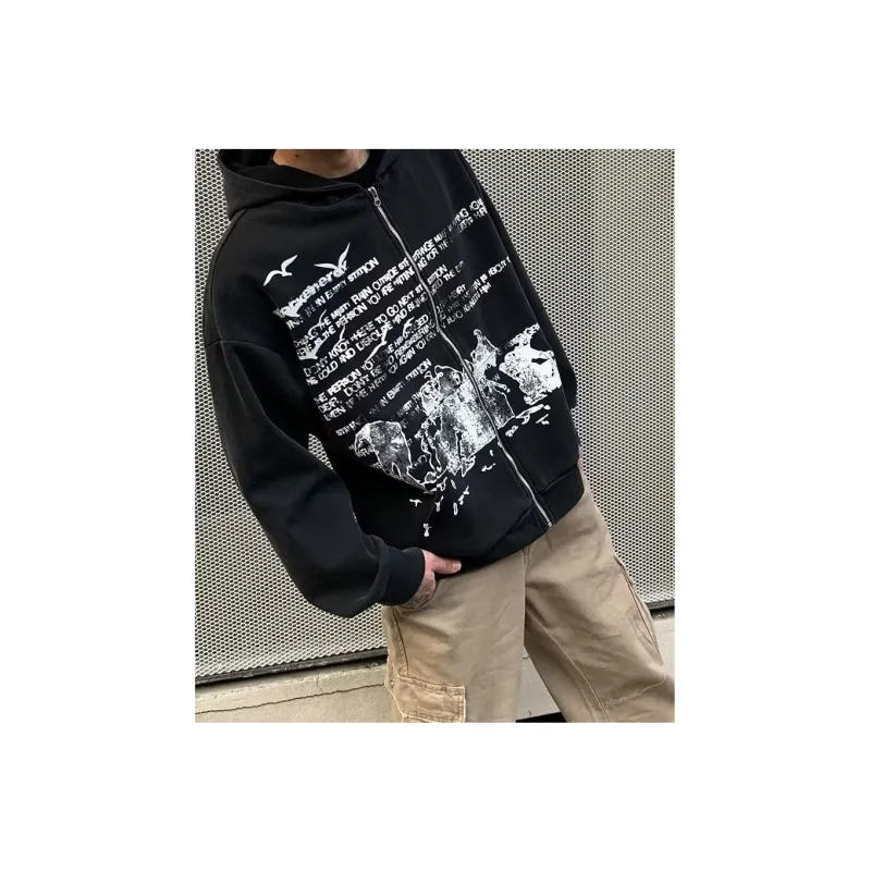 TESTUNG Fashion Versatile Sweatshirt Unisex Classic Black-6