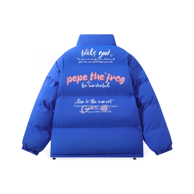Pepe The Frog Puffer Jacket Unisex-11