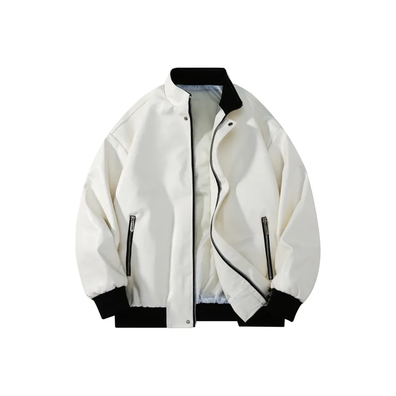 FORCEREPUBLIK Leather Jacket Unisex-5