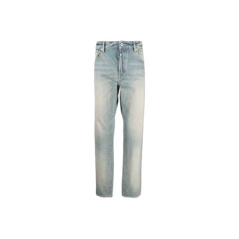 KENZO Logo Patch Washed Jeans-0