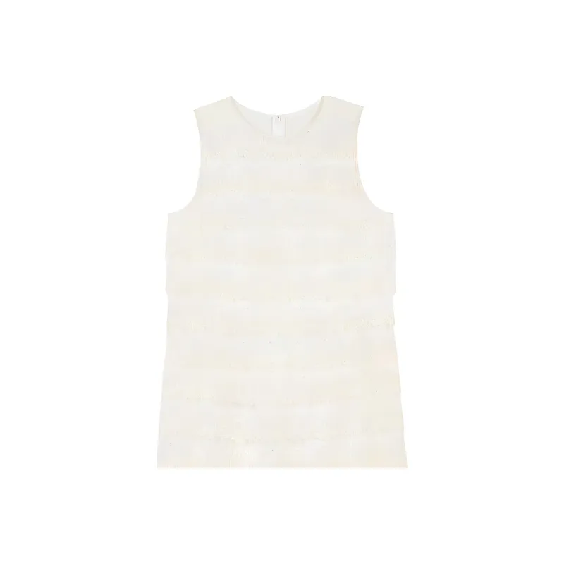 GIVENCHY Sleeveless Dress Women's White-4