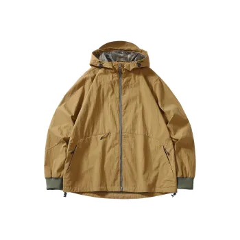 SET FUNS Outdoor Style Jacket Spring And Fall Season Men's Ginger Yellow