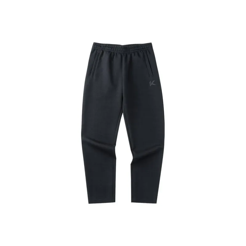 ANTA Basketball Collection Knitted Sweatpants Men Black-0