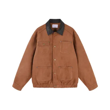 MATCHA STORY College Series Jackets Coats Unisex Brown