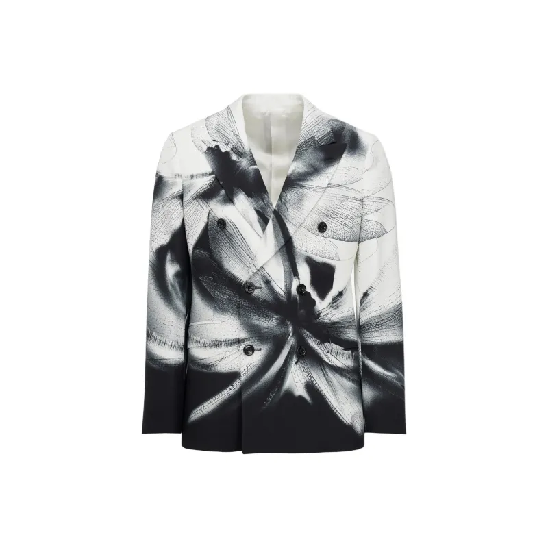 Alexander McQueen Dragonfly Shadow Double breasted Blazer-0