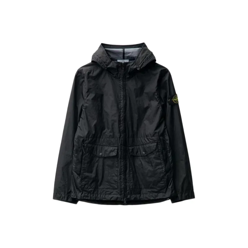 STONE ISLAND Membrana 3L Tc Zipped Hooded Jacket-0