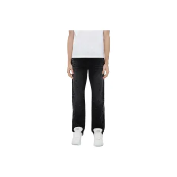 AMIRI Floral Crystal Straight Jean Jeans Men's Black