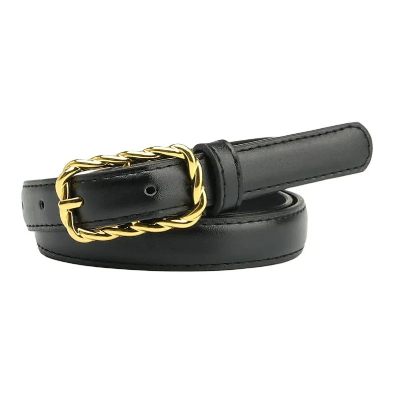 JEANSWEST PU Leather Belts Women's 2CM-2