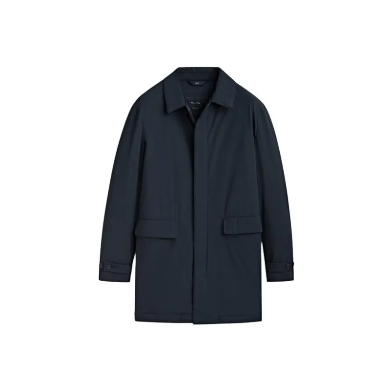 Massimo Dutti Trench Coat Men's Navy Blue-0