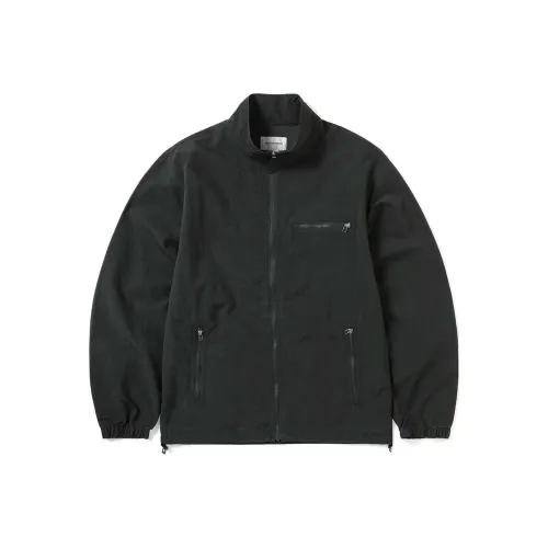 Saint Laurent embroidered logo zipped bomber jacket