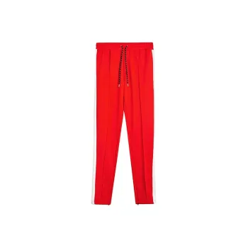 Burberry Knitted Sweatpants Men Red