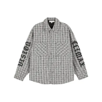 CLIMAX VISION Jackets Coats Unisex Gray White Plaid