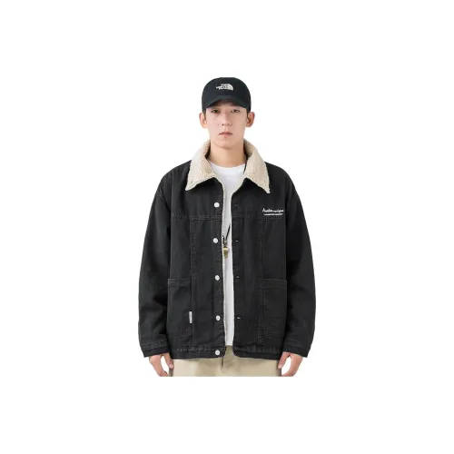 WOOD SOON Jackets & Coats Men's Black