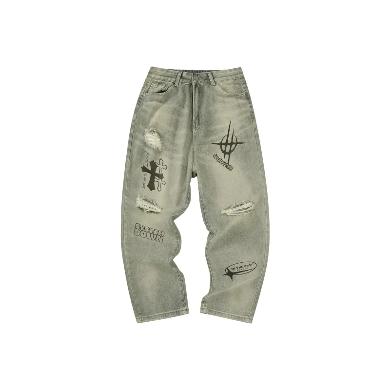 Systemdown Jeans Unisex Vintage Blue-0