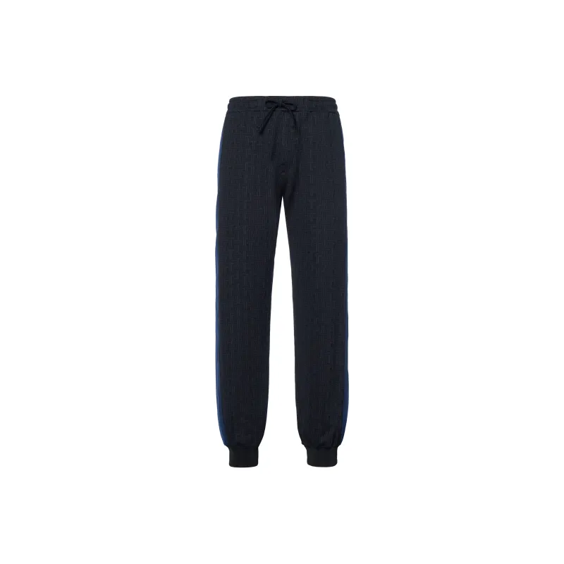 Lanvin Knitted Sweatpants Men Black-0