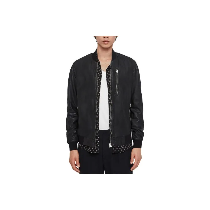 ALLSAINTS Leather Jacket Men's Black-0