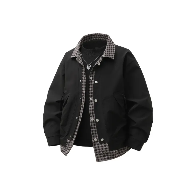 JIMI&JONS Shirt Collar Pilot Jackets & Coats Unisex-0