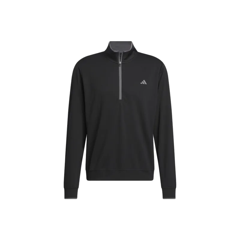 Adidas Lightweight Half-Zip Top Jackets Coats Men's Black-0