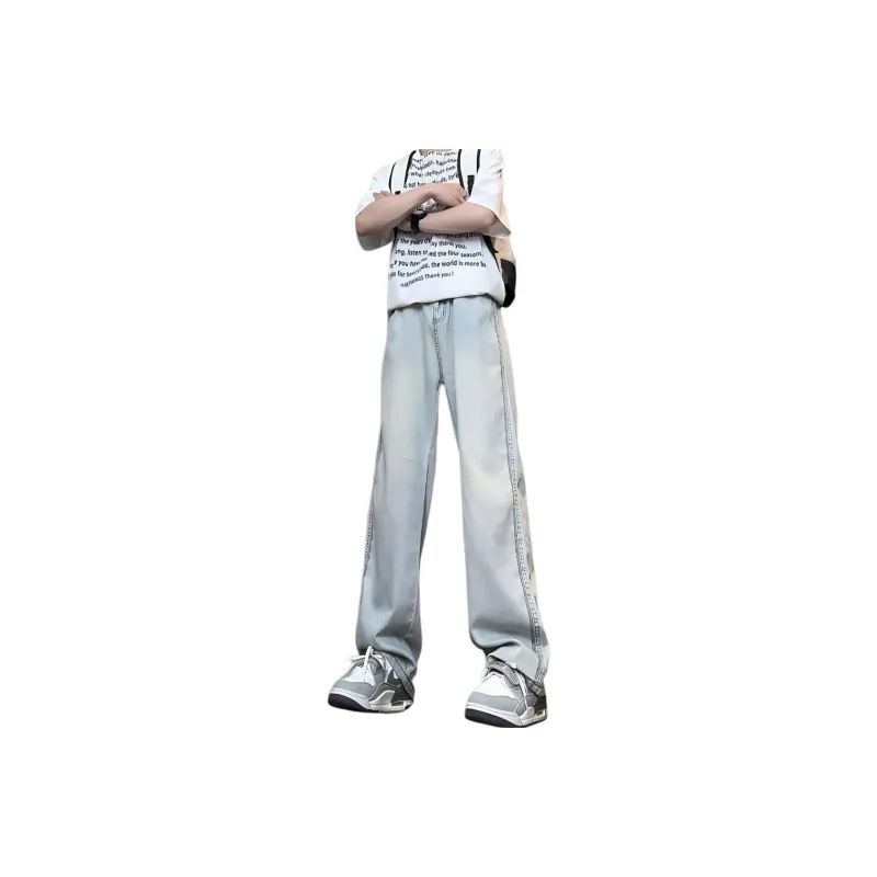 UPXIW Jeans Unisex Light Blue-0