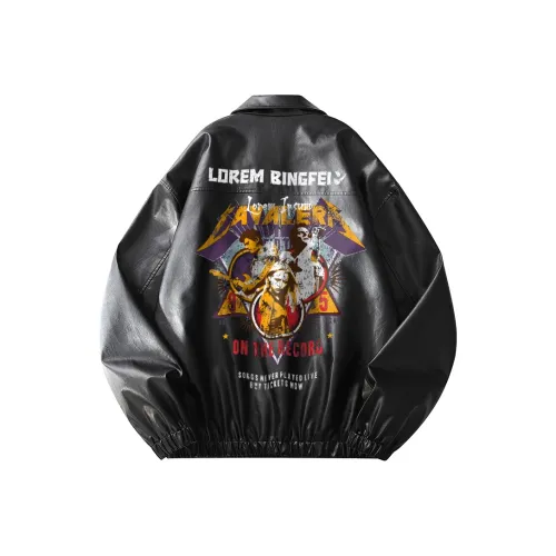 Ice Flying Leather Jacket Unisex
