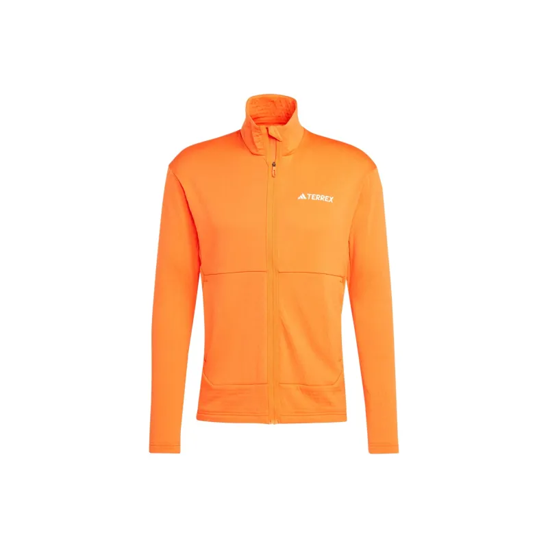 Adidas Terrex Multi Light Fleece Full-Zip Jacket Jackets Coats Men's Orange-0