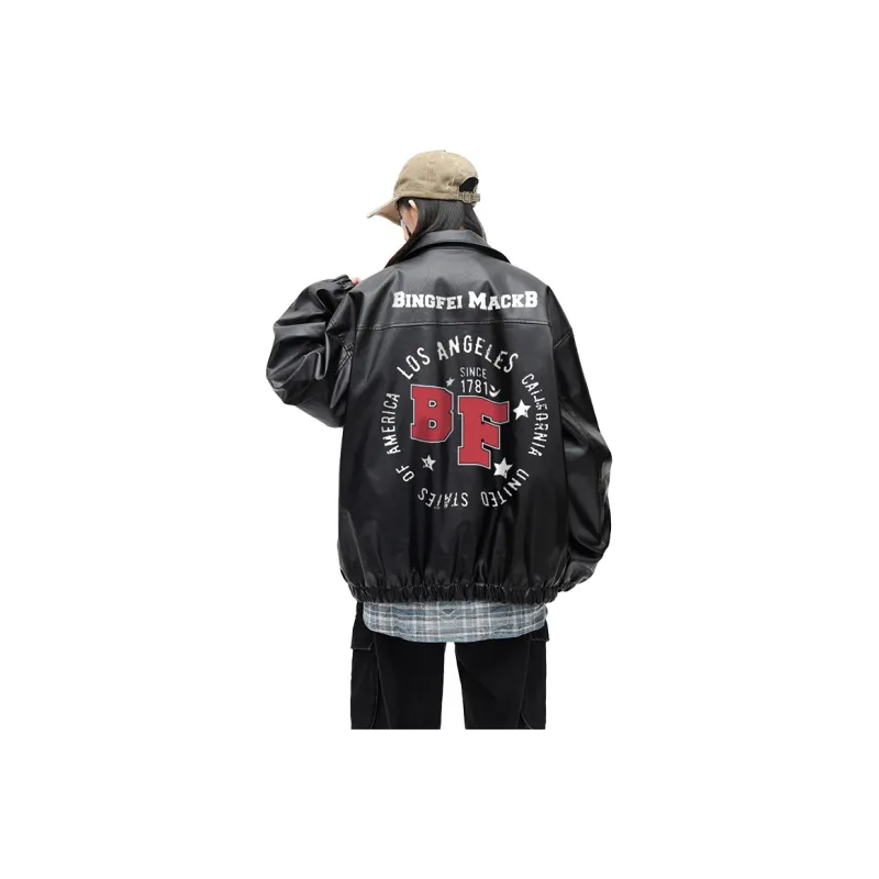 Ice Flying Leather Jacket Unisex-0