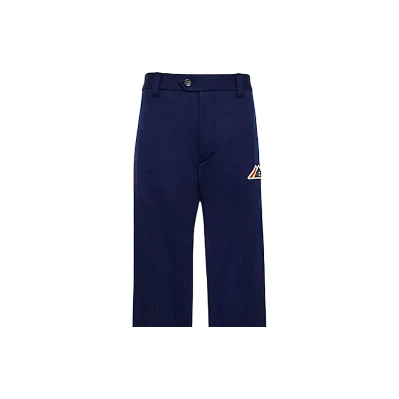 COACH Knitted Sweatpants Men Marine Blue-3