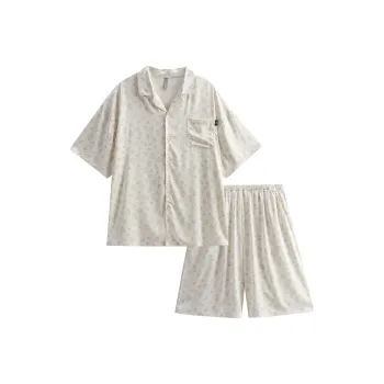 Same Language Pajama Set Men's Light Apricot · Floral Print
