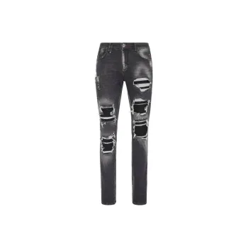 PHILIPP PLEIN Mid rise Ripped Jeans