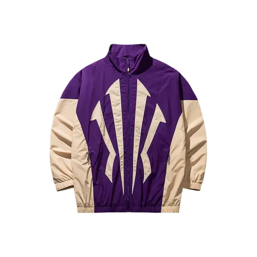 Anta Basketball Collection Jackets Coats Unisex Chestnut Khaki/Chinese Potato Purple