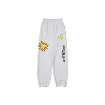 Smiley X Acme De La Vie Knitted Sweatpants Unisex Gray