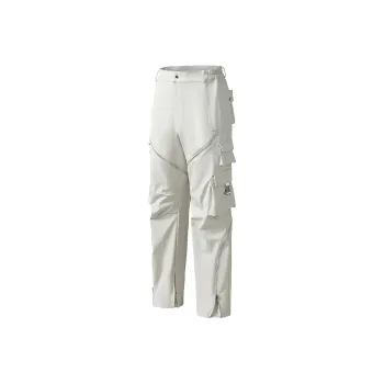 WILDX Vibe Casual Luxury Streetwear Pocket Zip Closure Straight Fit Unisex Cargo Pants