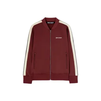 PALM ANGELS Logo Embroidered Zipped Bomber Jacket