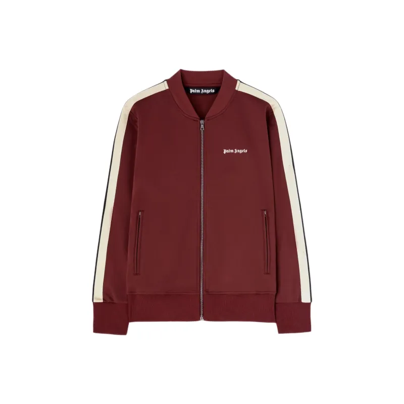 PALM ANGELS Logo Embroidered Zipped Bomber Jacket-0