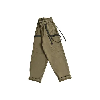 Ricky Tenko Knitted Sports Pants Unisex Brown