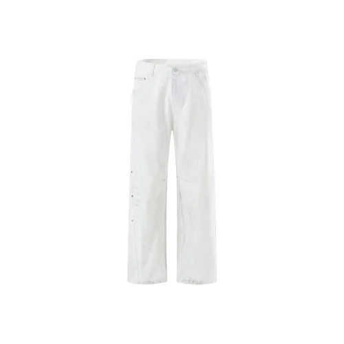 FORNINES Jeans Unisex White