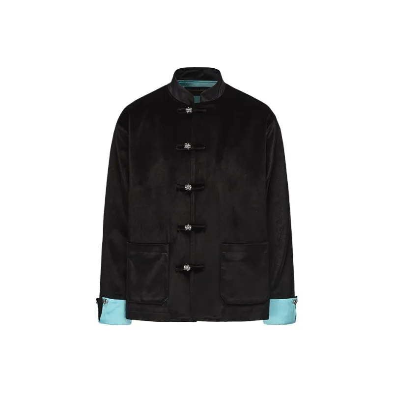 GALLIANO LANDOR Jackets Coats Unisex Black Blue-0