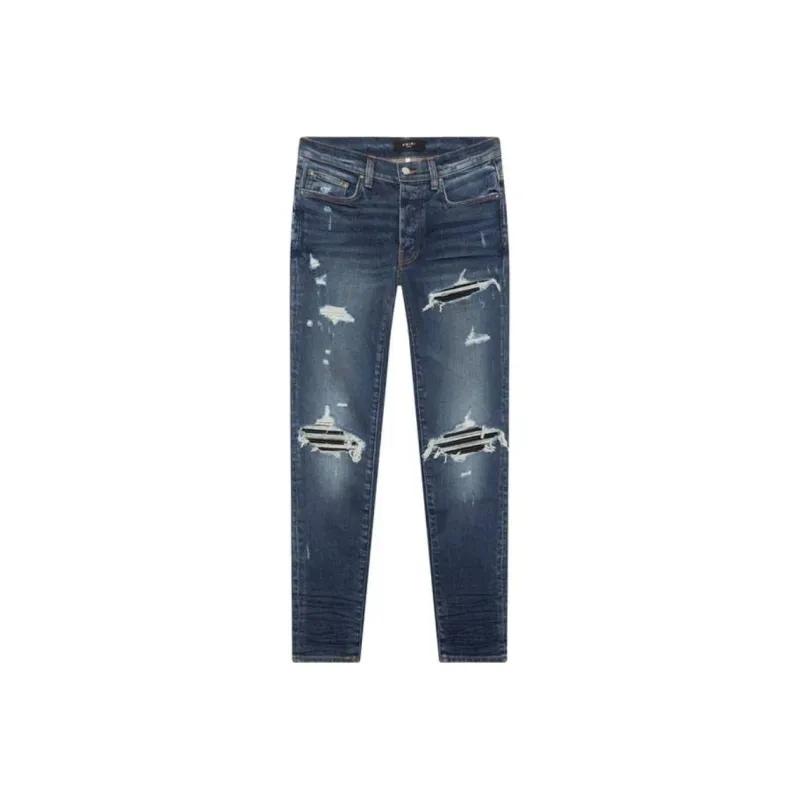 AMIRI Mx1 Distressed Skinny Jeans-0