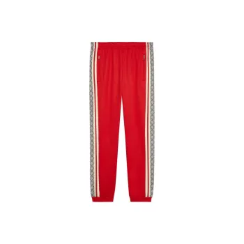 GUCCI SS22 Knitted Sports Pants Men's Red