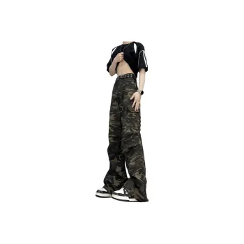 UPXIW Jeans Unisex Camouflage