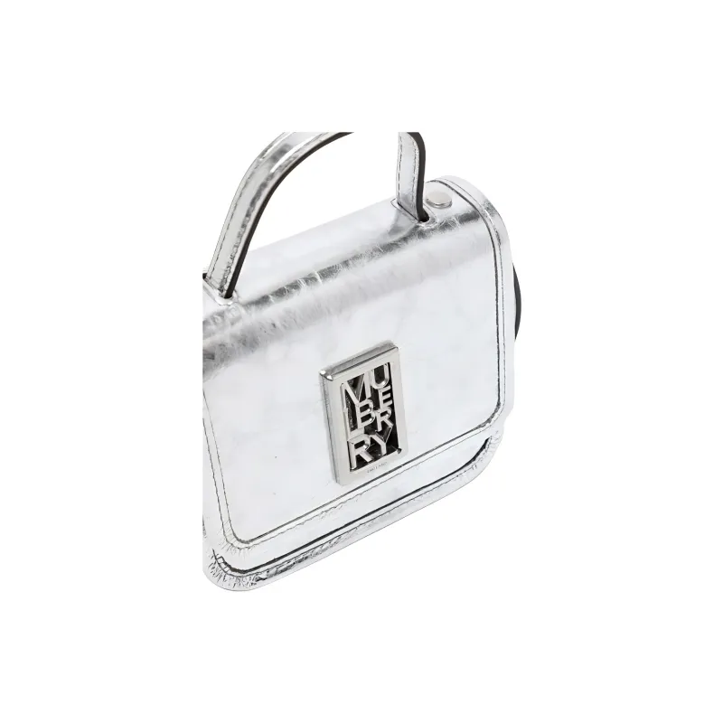 Mulberry Calfskin Wallet Women's Silver-2