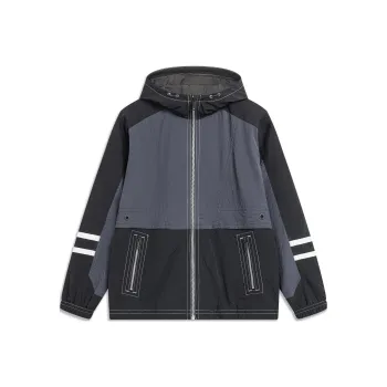 LiNing Sports Trend Series Trench Coat Men's Ebony Black Black