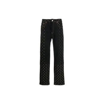 Marine Serre Jeans Men Black